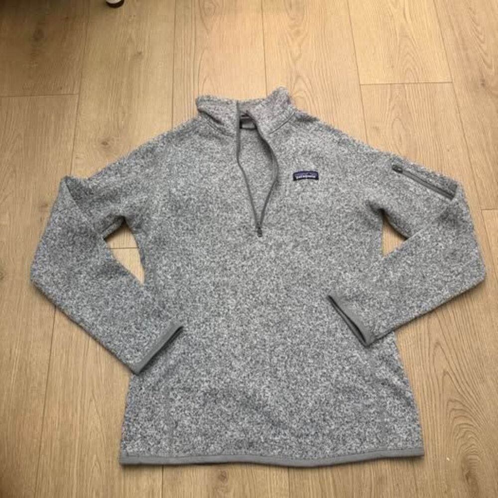 Patagonia 1/4 zip gray better sweater womens size small